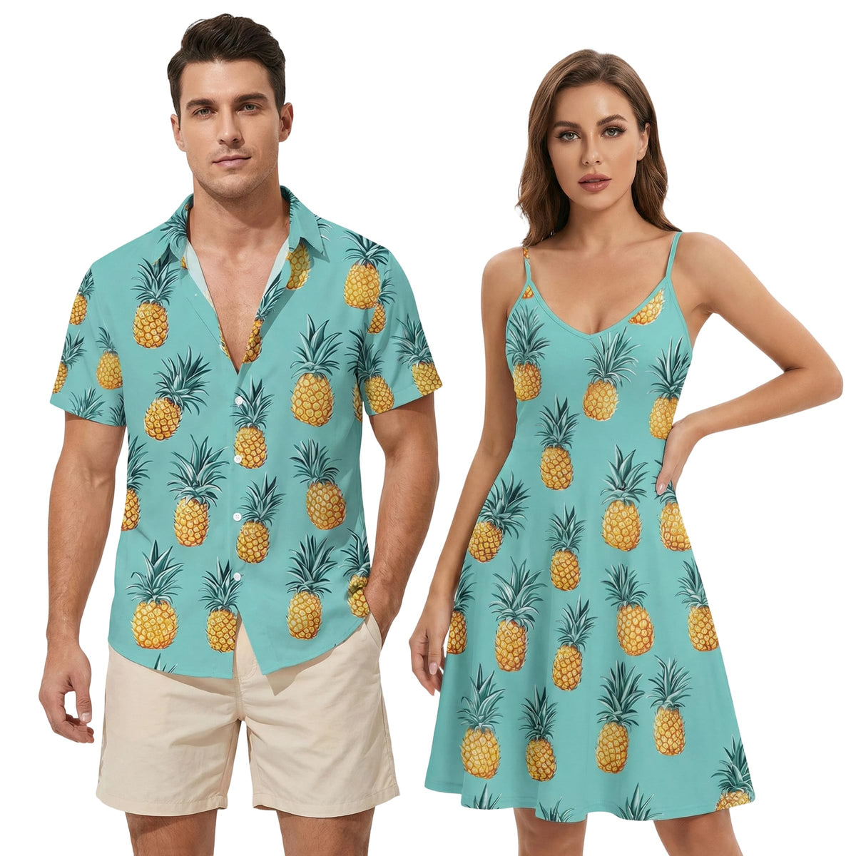 DRESSFO Couples Vacation Match Set