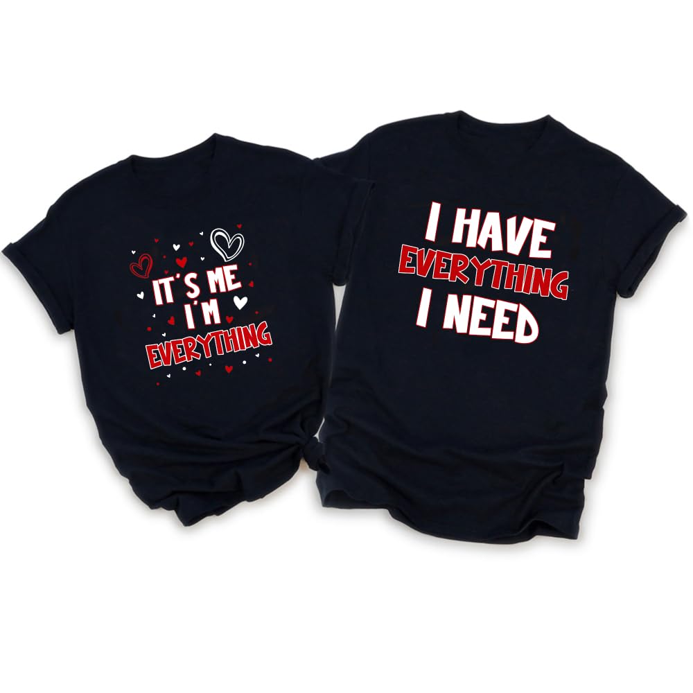 MI X TEE Matching Pajamas for Couples, His and Hers Sleepwear Sets