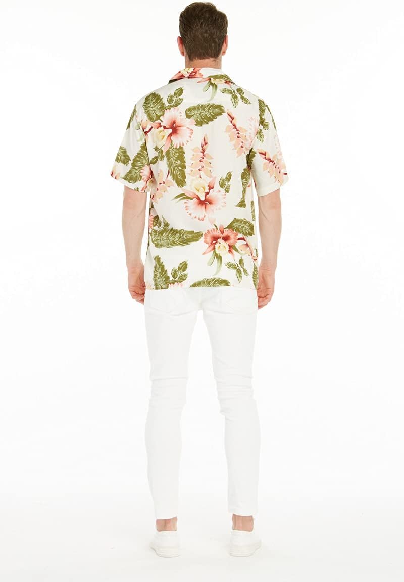 Matchable Couple Hawaiian Shirt or Wrap Dress Signature Prints Rafelsia