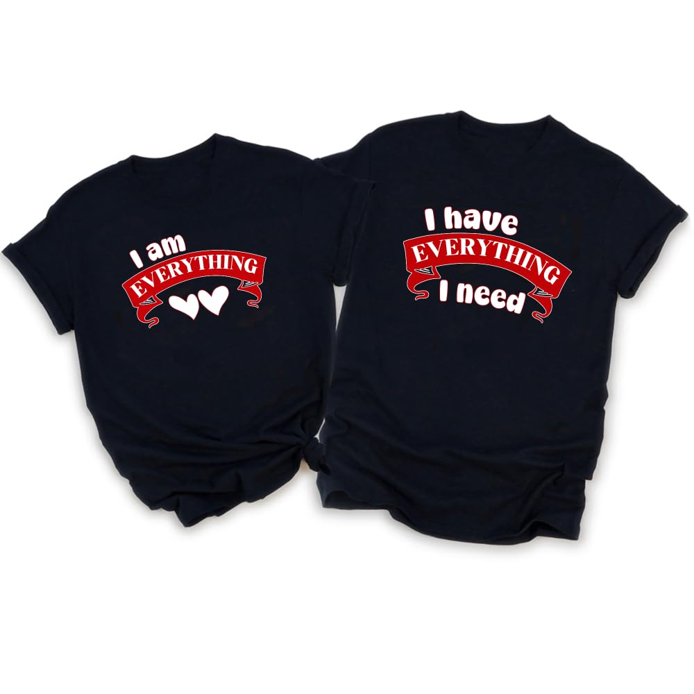 MI X TEE Matching Pajamas for Couples, His and Hers Sleepwear Sets