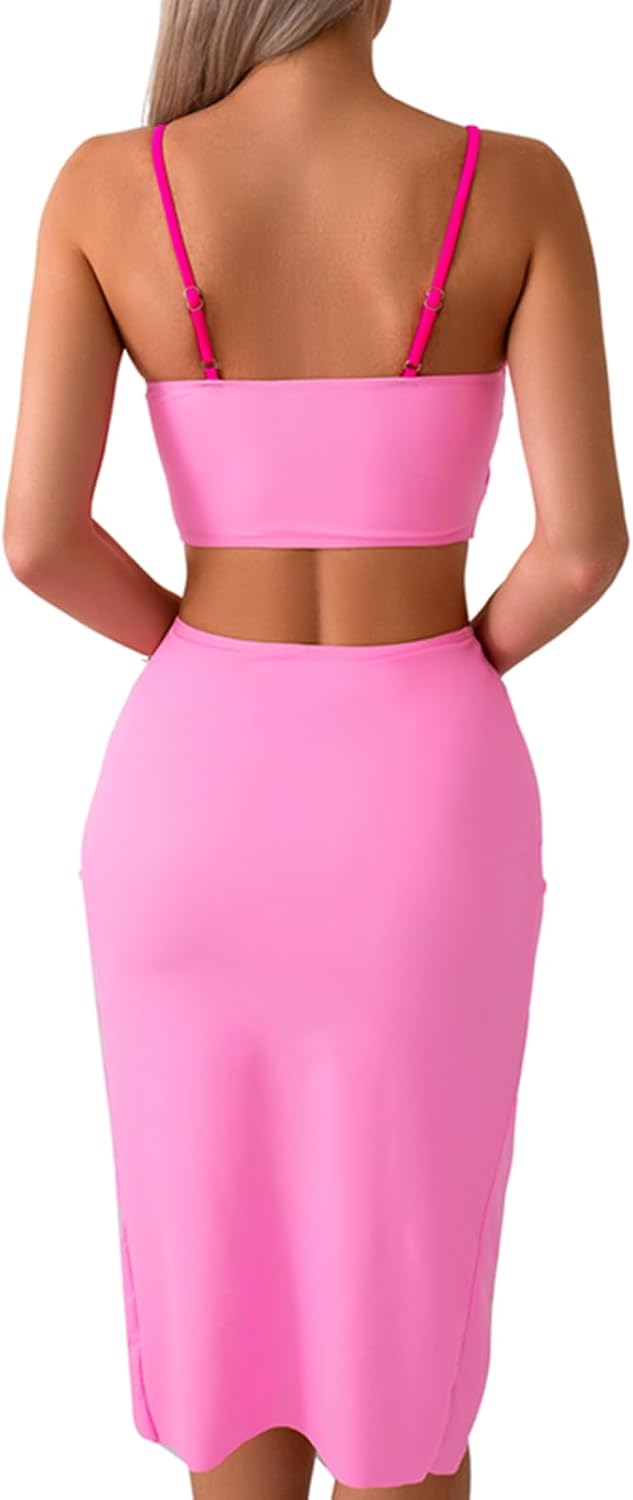 Colorblock Couples Matching Swimsuit His and Hers, Women Swimsuit 3 Piece Set with Skirt, Men Swimtrunks with Lining