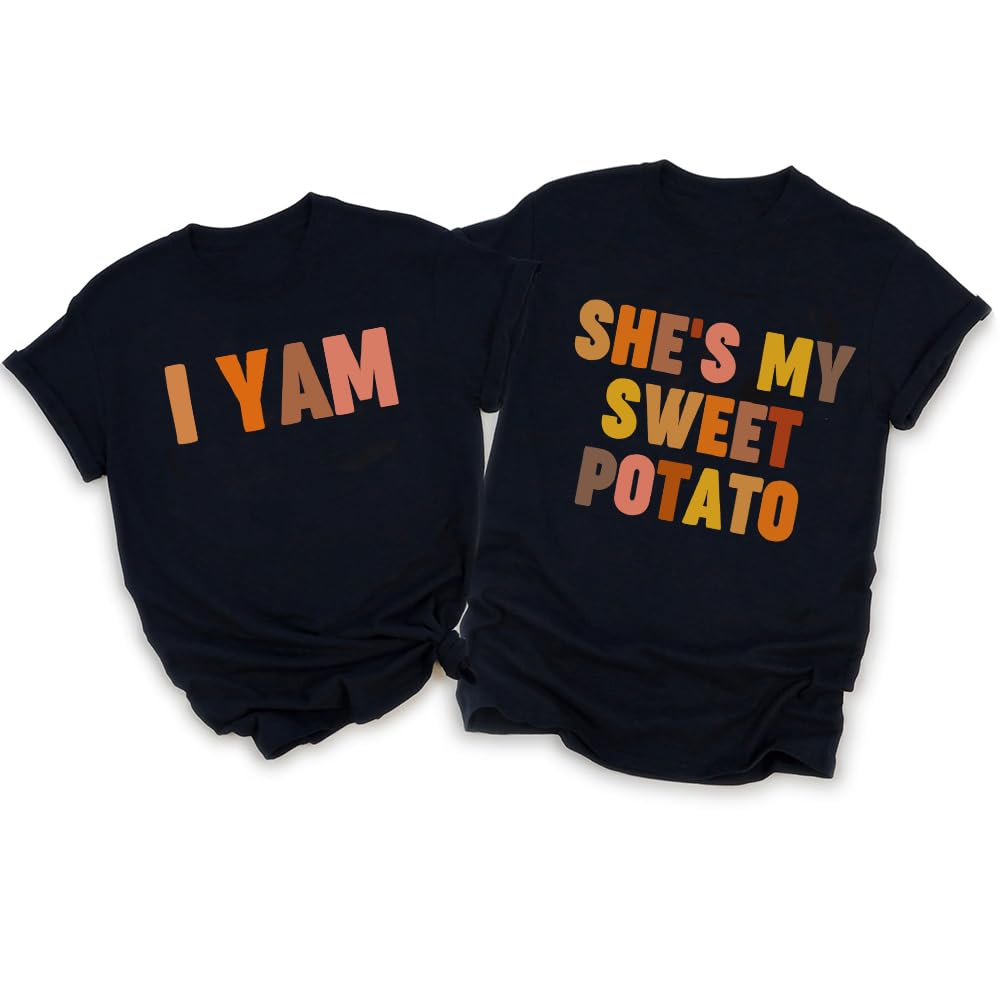 MI X TEE Matching Pajamas for Couples, His and Hers Sleepwear Sets