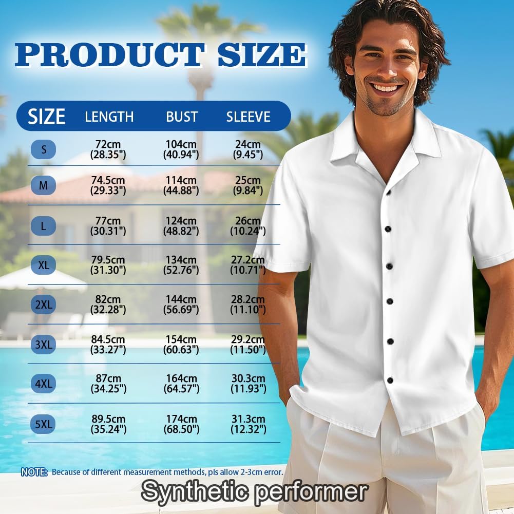 His and Hers Matching Hawaiian Outfits Mens Button Down Shirt Flowy Tiered Midi Dress