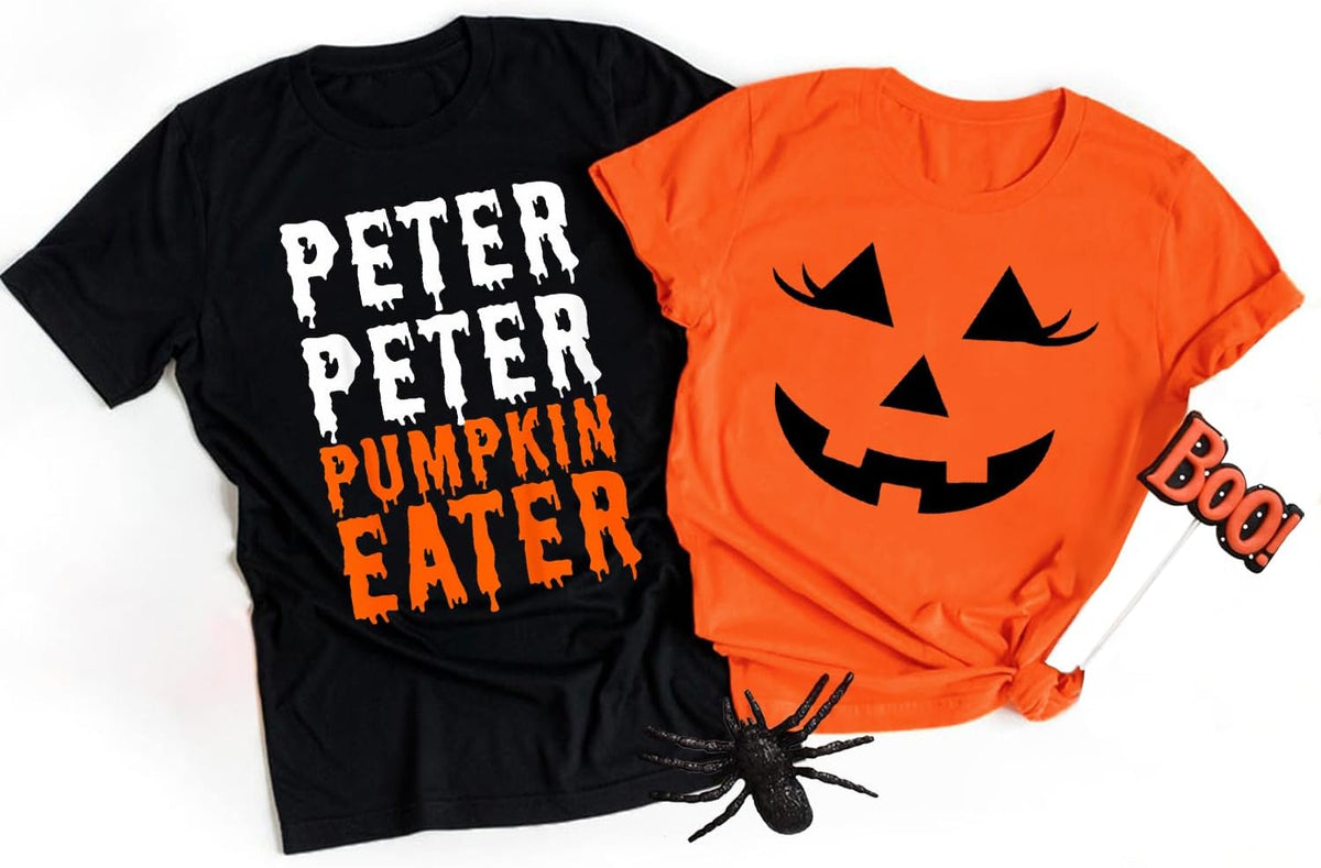 Couples Shirts Thanksgiving Christmas Halloween Matching Tshirt