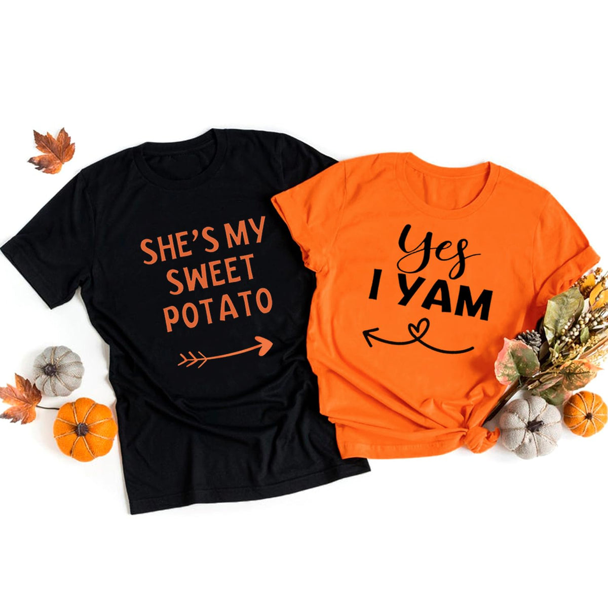 Couples Shirts Thanksgiving Christmas Halloween Matching Tshirt