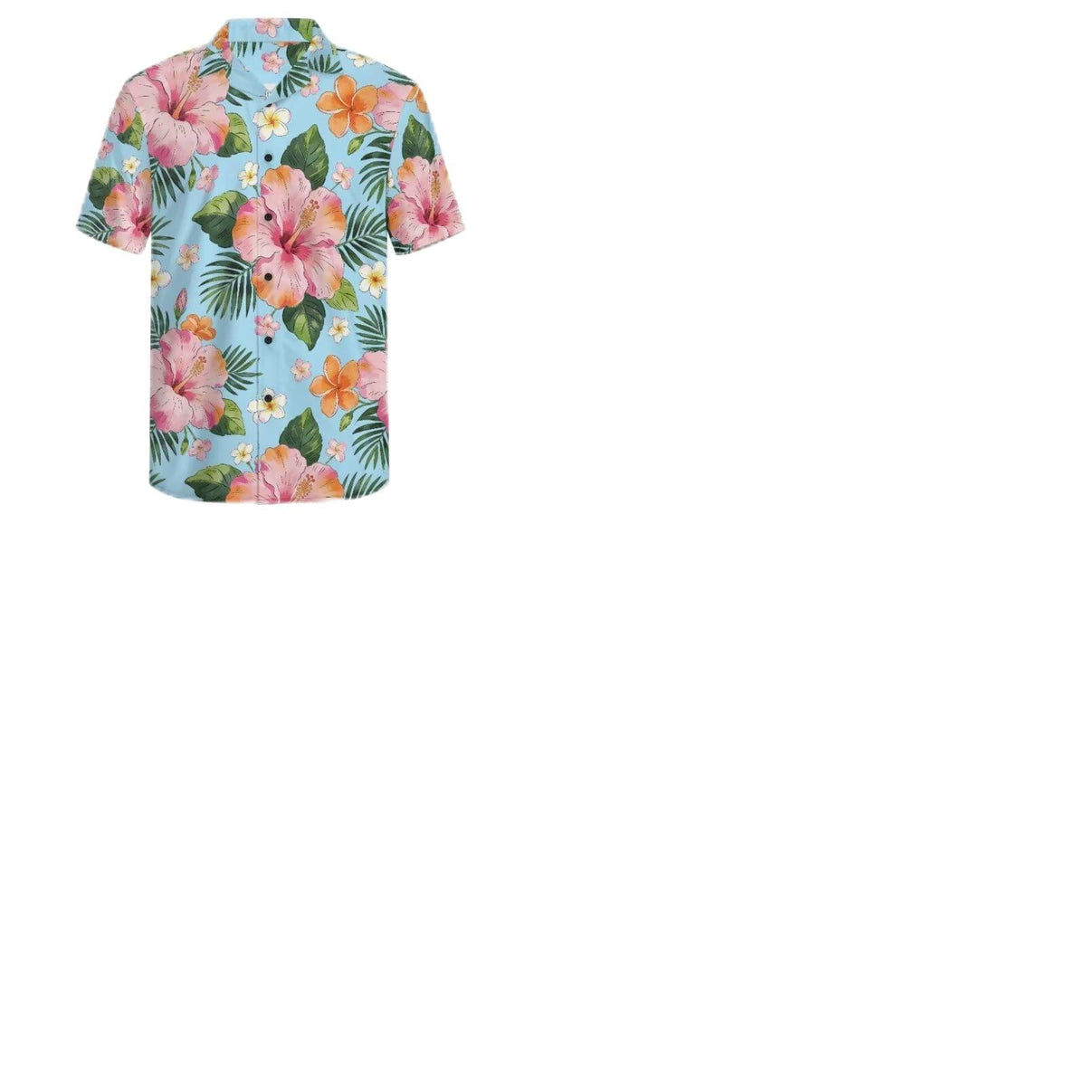 His and Hers Matching Hawaiian Outfits Mens Button Down Shirt Flowy Tiered Midi Dress