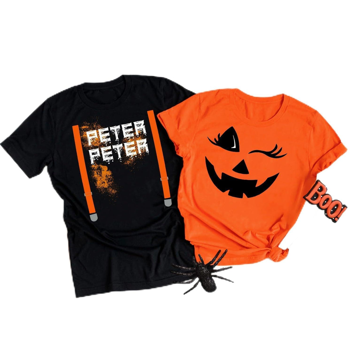 Couples Shirts Thanksgiving Christmas Halloween Matching Tshirt
