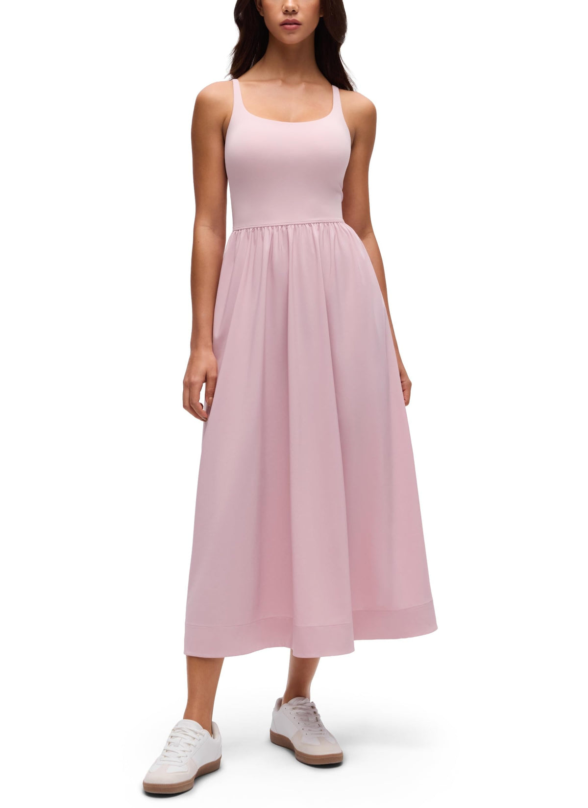 CRZ YOGA Square Neck Maxi Casual Dress