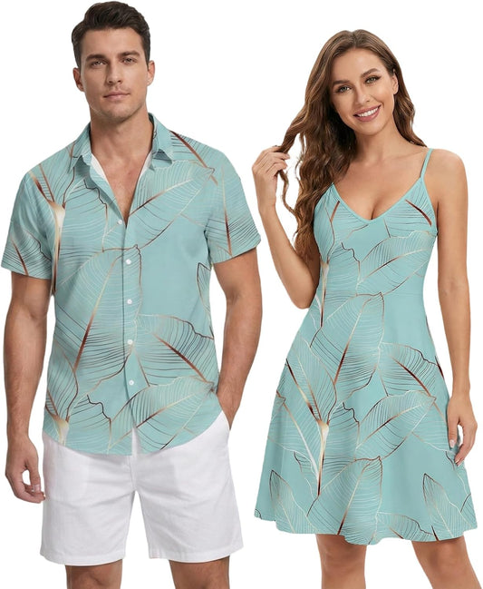 DRESSFO Couples Vacation Match Set