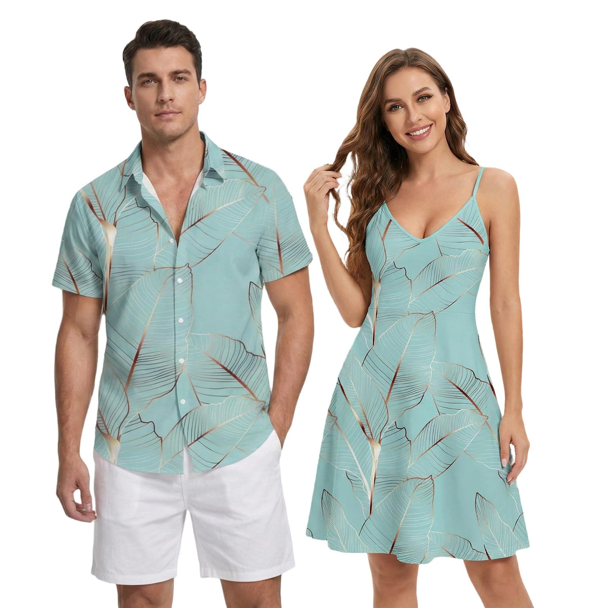 DRESSFO Couples Vacation Match Set