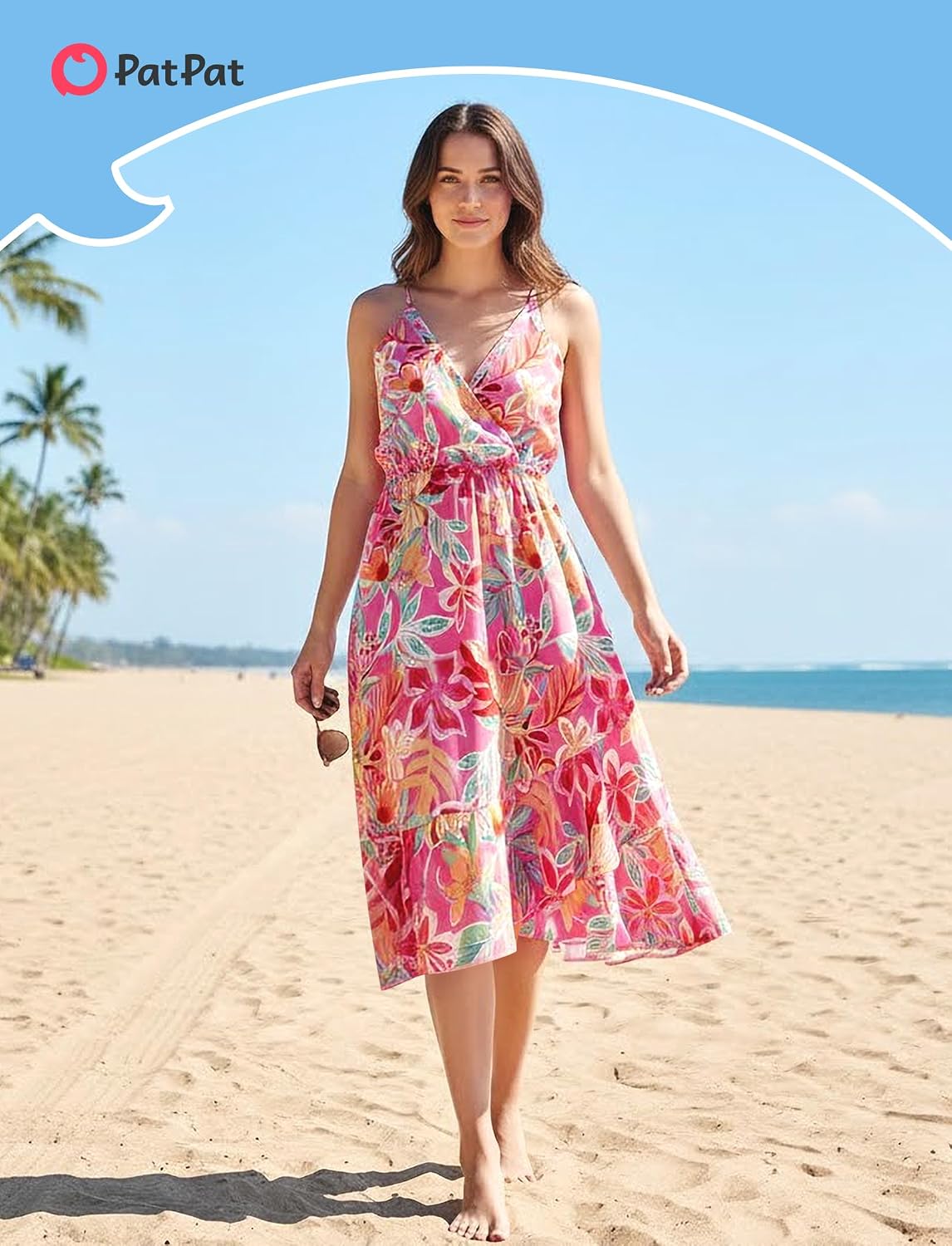 PATPAT Couples Matching Outfits Hawaiian Women Dresses or Men's Shirts