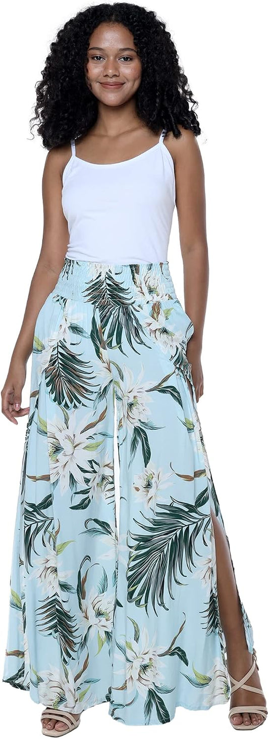 Matchable Couple Hawaiian Shirt or Pants Signature Prints Wispy Cereus