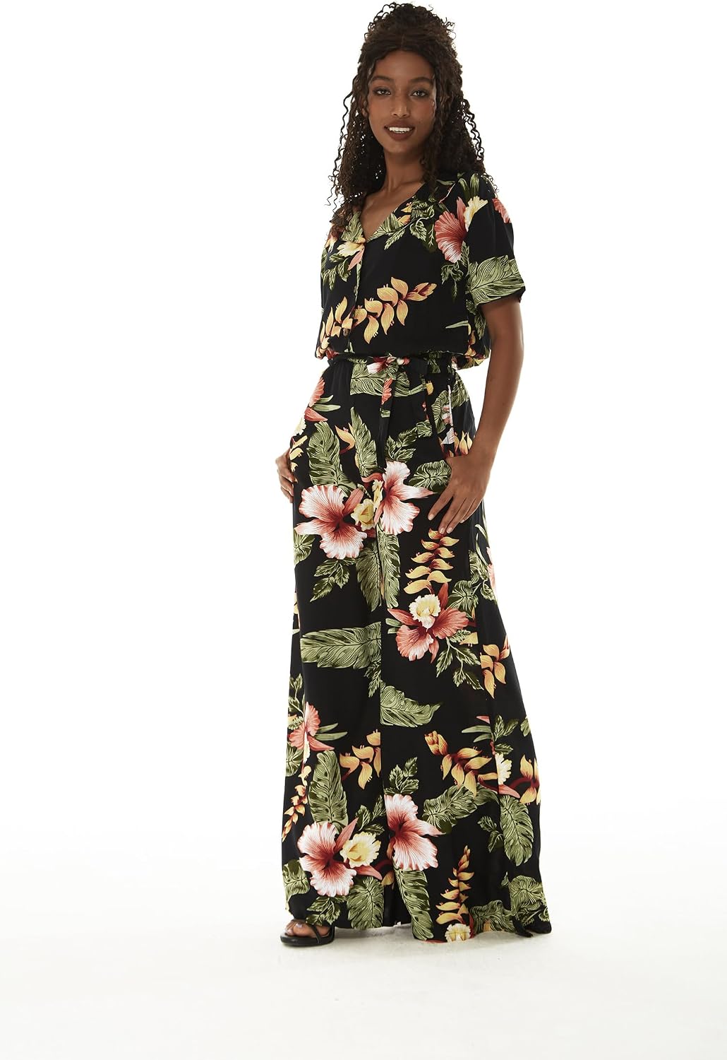 Matchable Couple Hawaiian Shirt or Jumpsuit Signature Prints Rafelsia