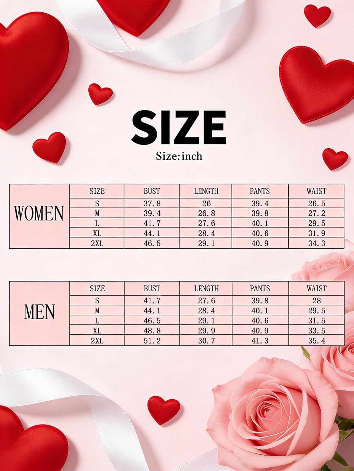 MI X TEE Matching Pajamas for Couples, His and Hers Sleepwear Sets