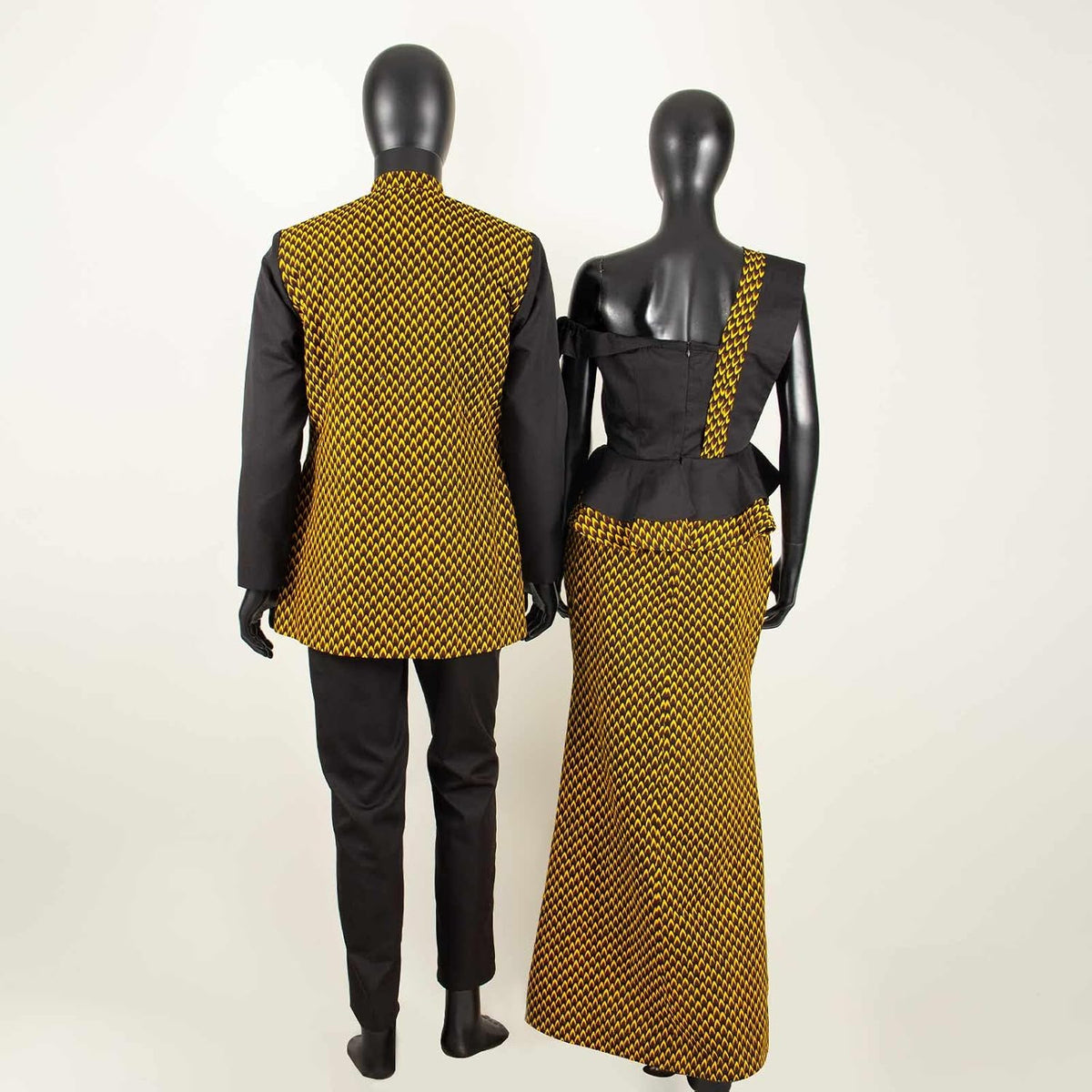 African Print Dresses for Women Matching Couple Outfits Men Clothes Jacket and Pant Sets Party Wear