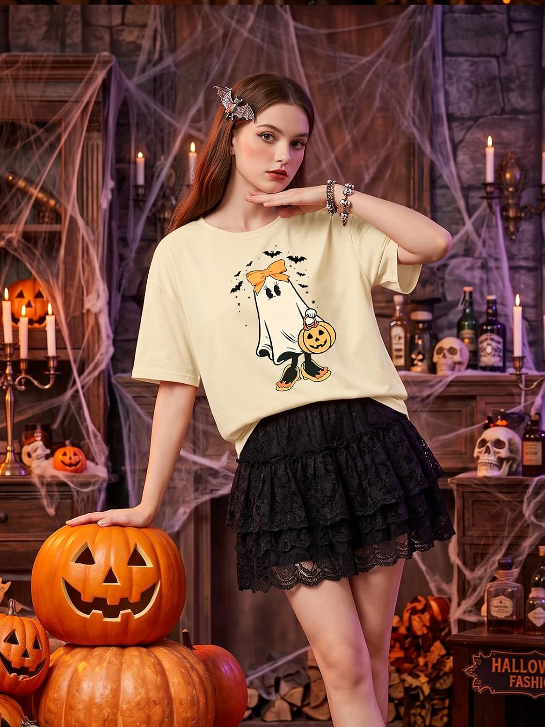 Tewmeu Couples Halloween Shirts Peter Pumpkin Eater Shirt Thanksgiving Tops