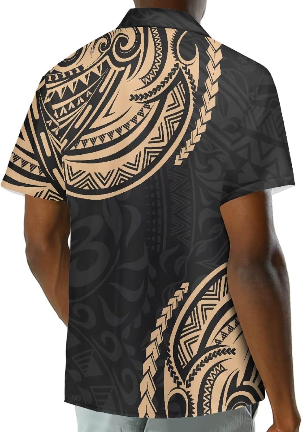 Samoa Couple Outfit Polynesian Dress for Women Traditional Puletasi Shirts for Men Beach Lava Lava Luau