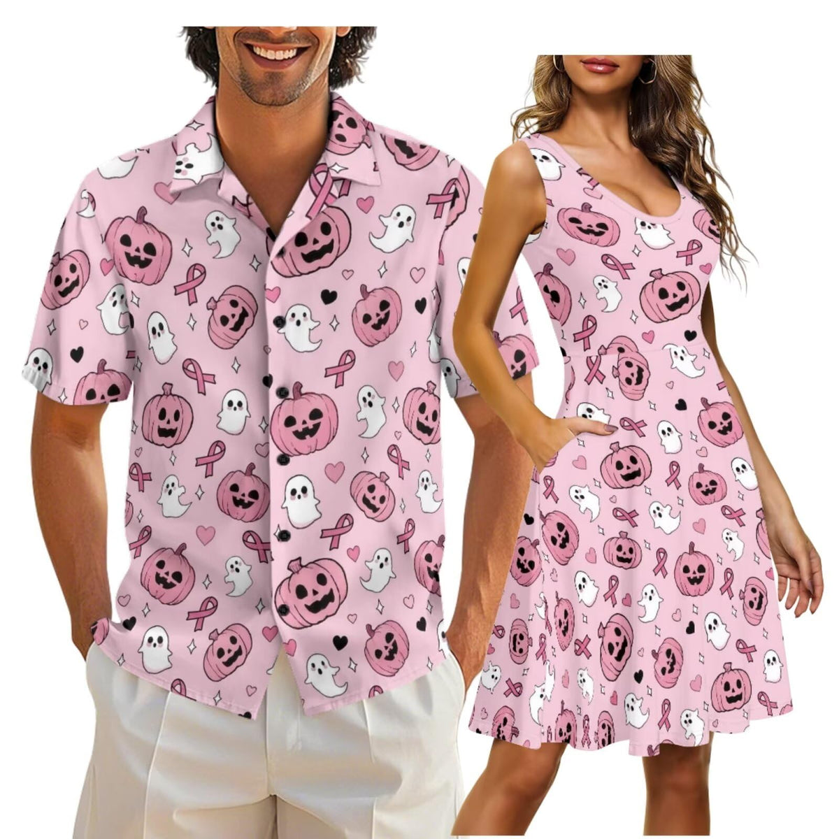 Cozeyat Independence Day Matching Outfits for Couples Mens Short Sleeve Button Down Shirts Womens Sleeveless Dress