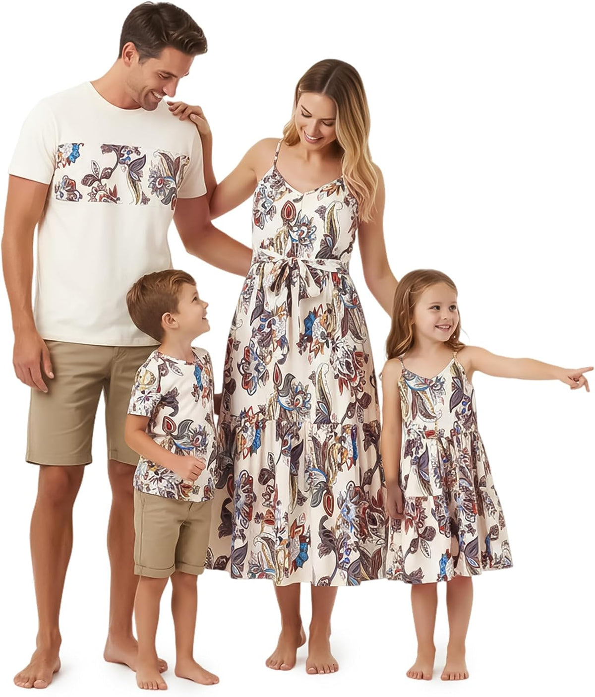 PATPAT Matching Hawaiian Outfits for Family Summer Dress & Tee Sets
