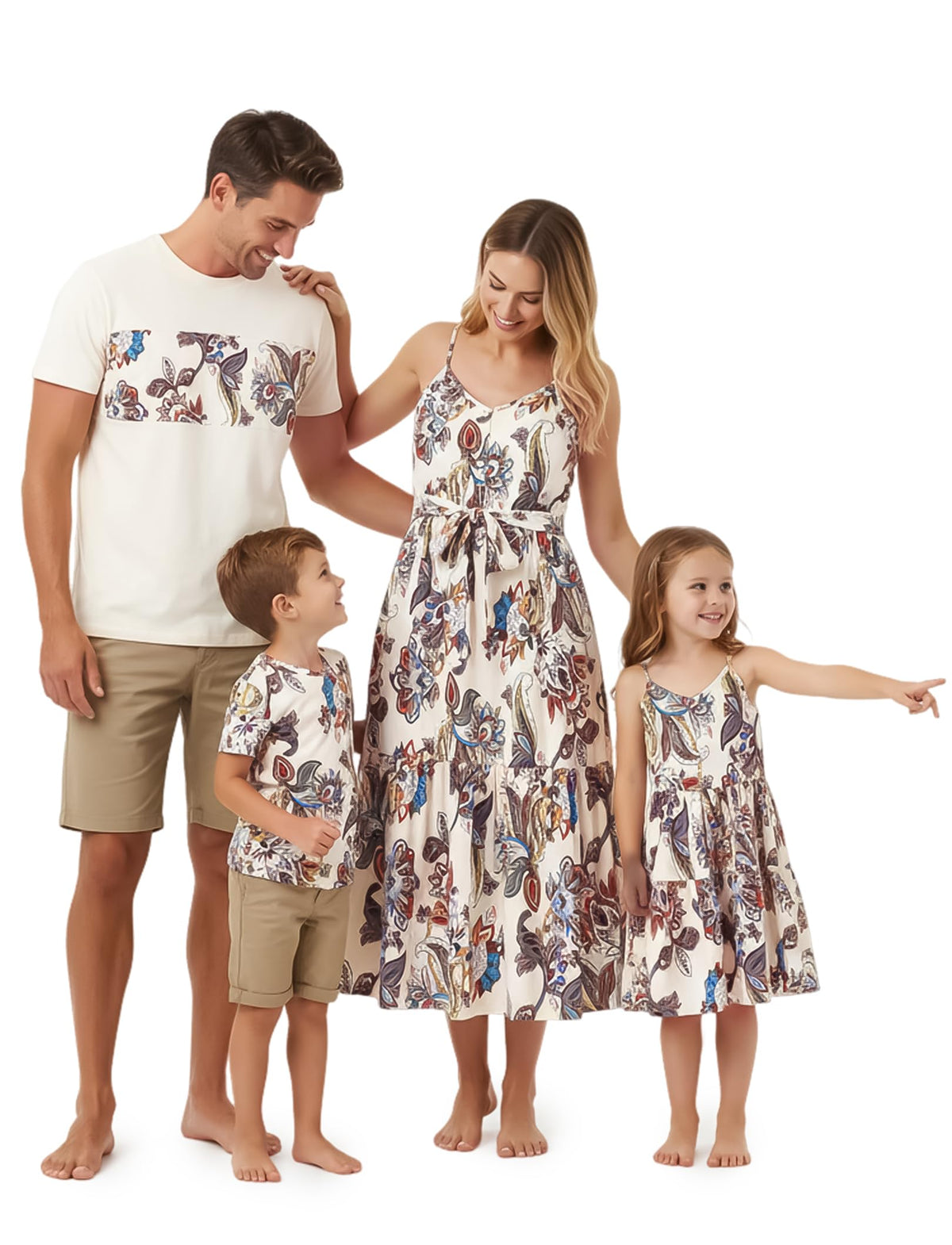 PATPAT Matching Hawaiian Outfits for Family Summer Dress & Tee Sets