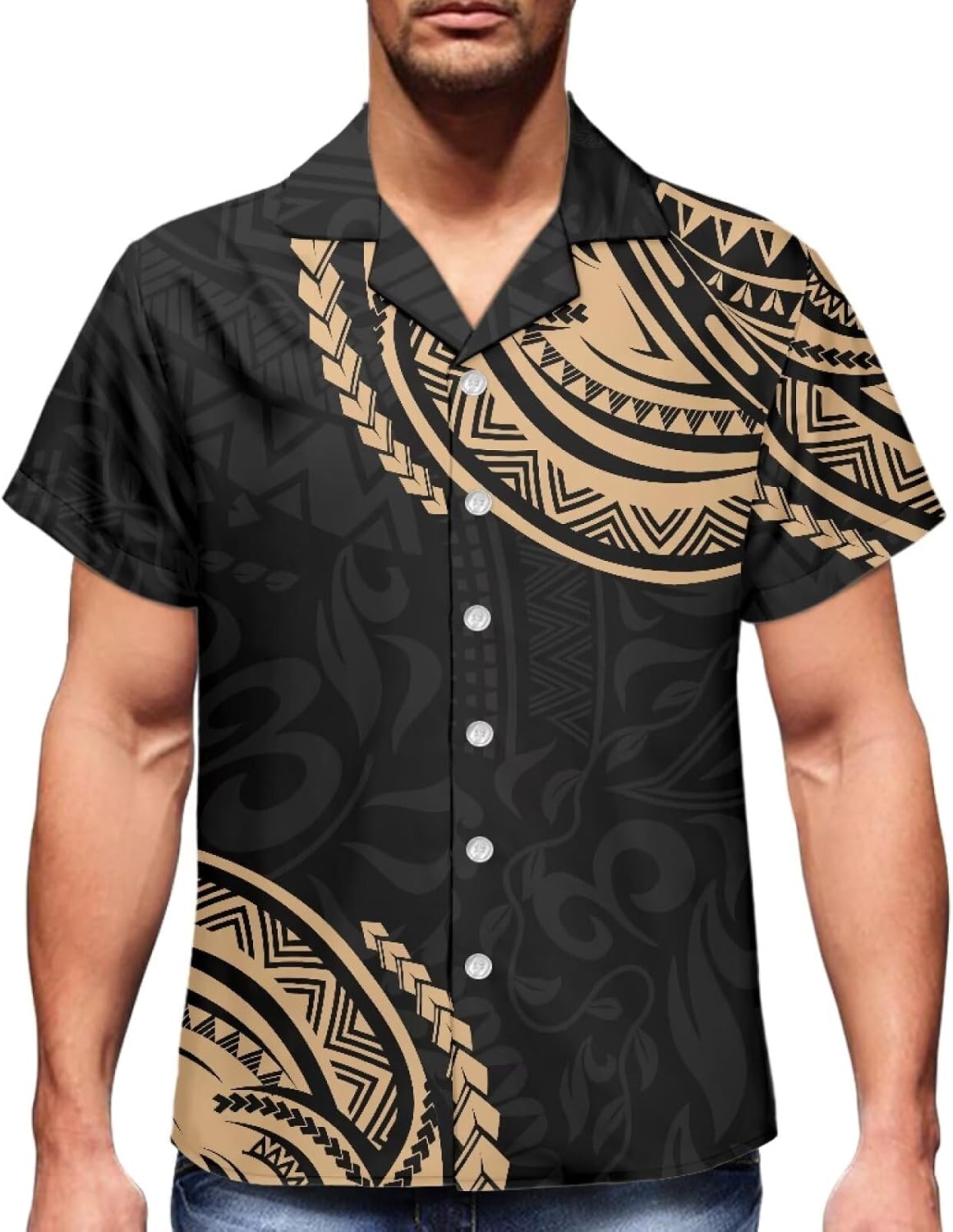 Samoa Couple Outfit Polynesian Dress for Women Traditional Puletasi Shirts for Men Beach Lava Lava Luau