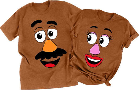 Sweet Potato Shirt Matching Couple Outfit Halloween Husband and Wife Shirt