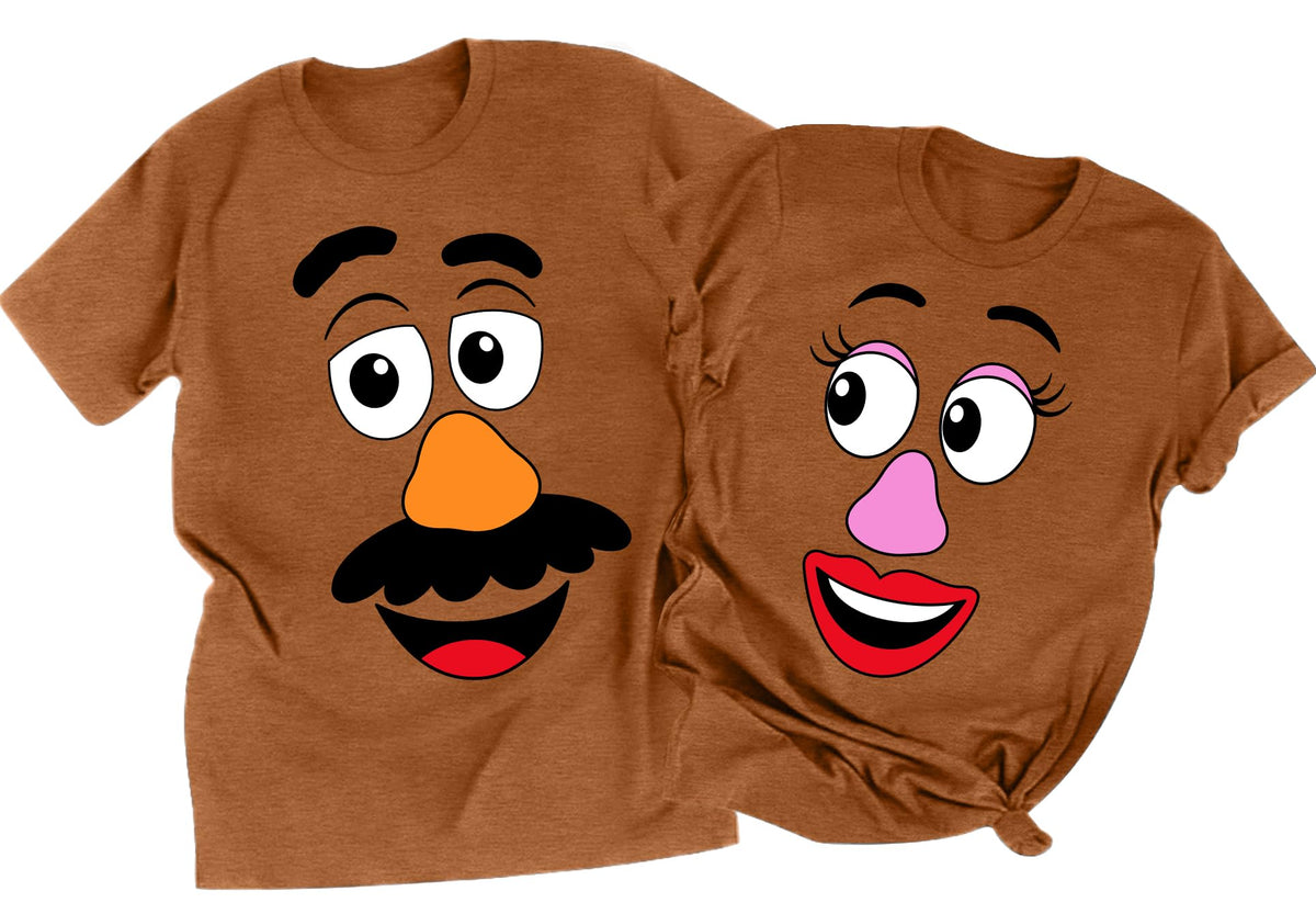 Sweet Potato Shirt Matching Couple Outfit Halloween Husband and Wife Shirt