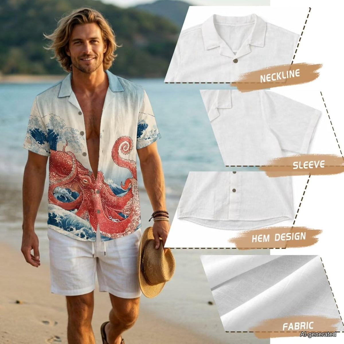 Husband and Wife Clothes Linen Casual Shirt for Men Maxi Dress for Women Summer Dress Matching Vacation Clothes