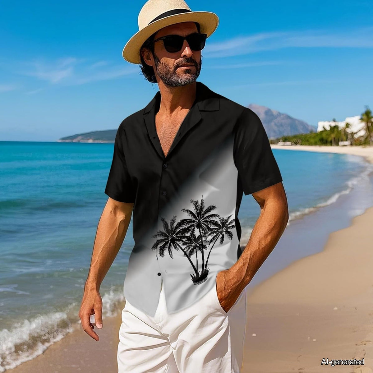 Couple Matching Outfit Hawaiian Men's Button Down Shirt Sleeveless Sundresses Dress Summer Dress for Women 2026