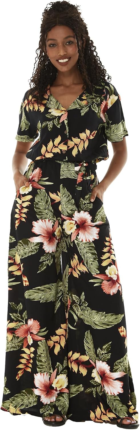 Matchable Couple Hawaiian Shirt or Jumpsuit Signature Prints Rafelsia