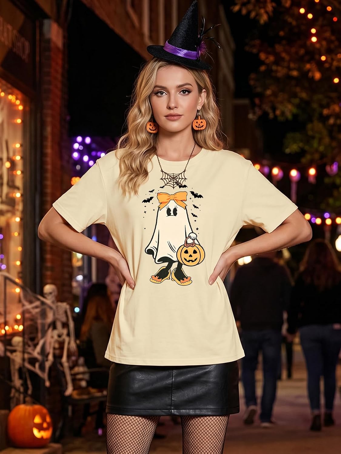 Tewmeu Couples Halloween Shirts Peter Pumpkin Eater Shirt Thanksgiving Tops