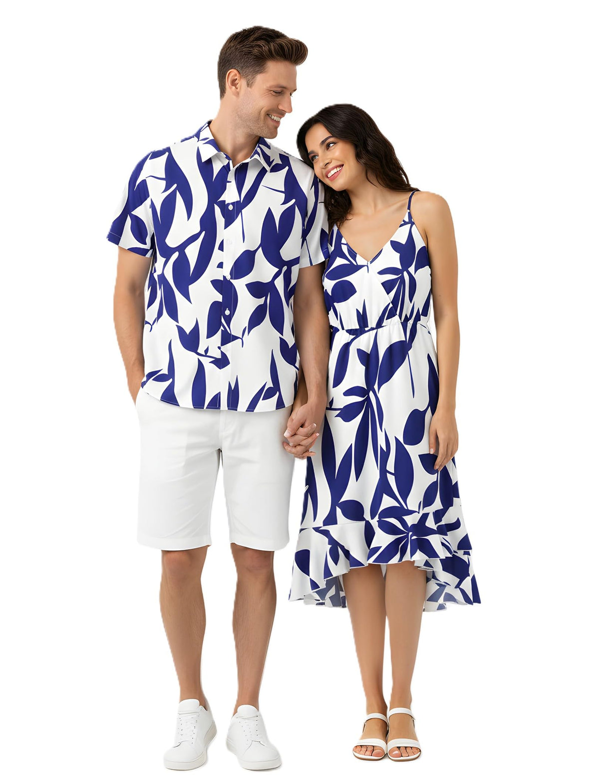 PATPAT Couples Matching Outfits Hawaiian Women Dresses or Men's Shirts