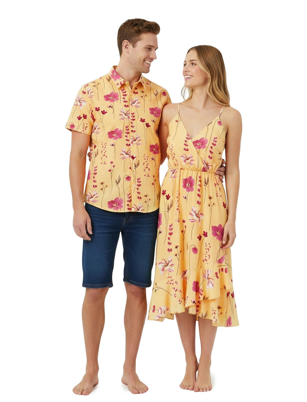 PATPAT Couples Matching Outfits Hawaiian Women Dresses or Men's Shirts