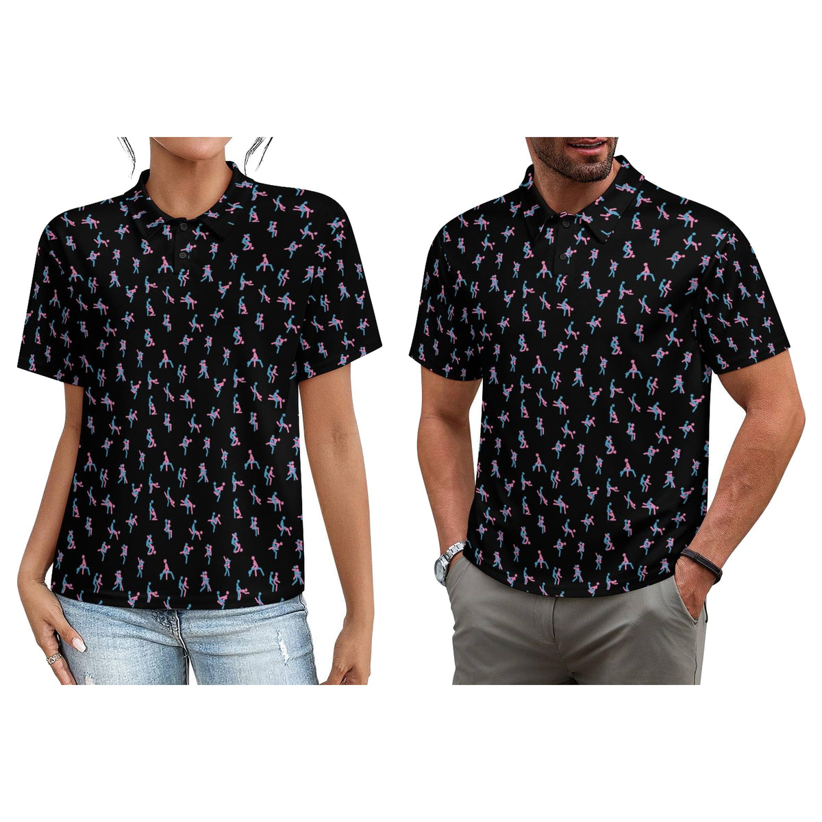 Matching Golf Shirts for Couples,Funny Golf Shirt for Men Women His and Hers Matching Outfits,Moisture-Wicking