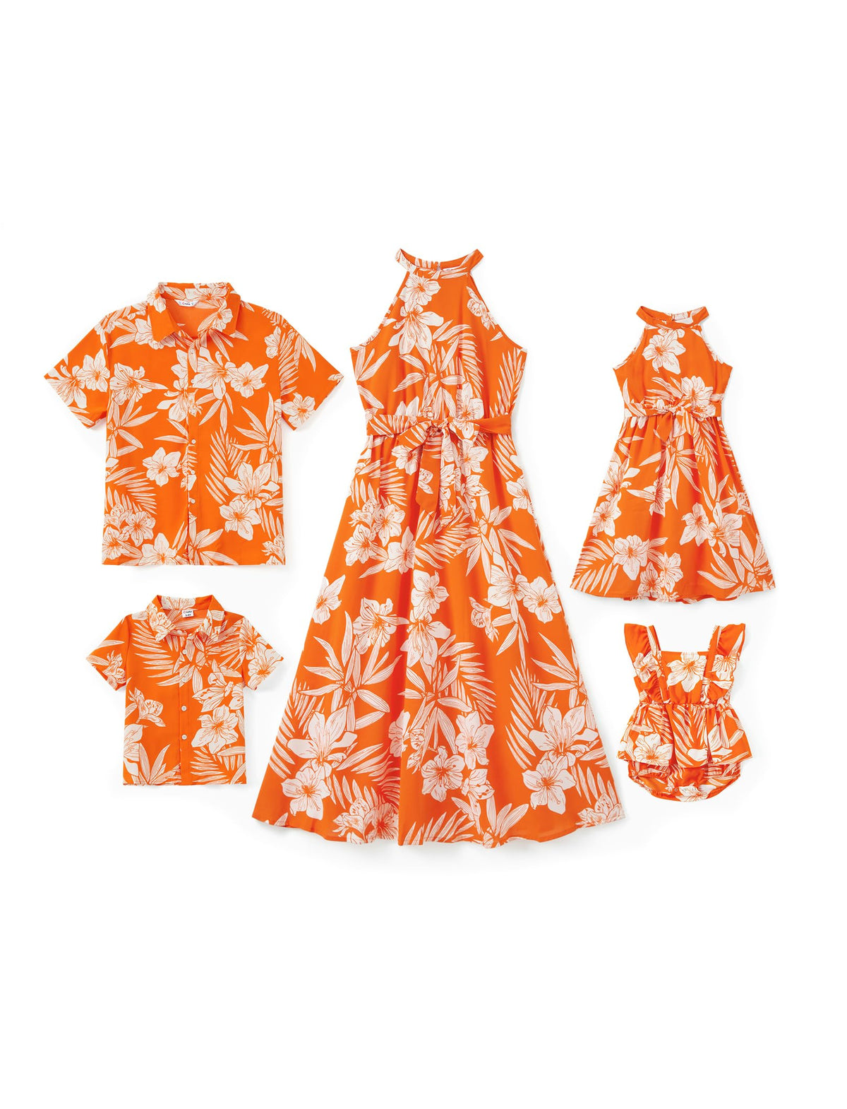 PATPAT Family Hawaiian Matching Outfits - Mommy and Me Vacation Outfits