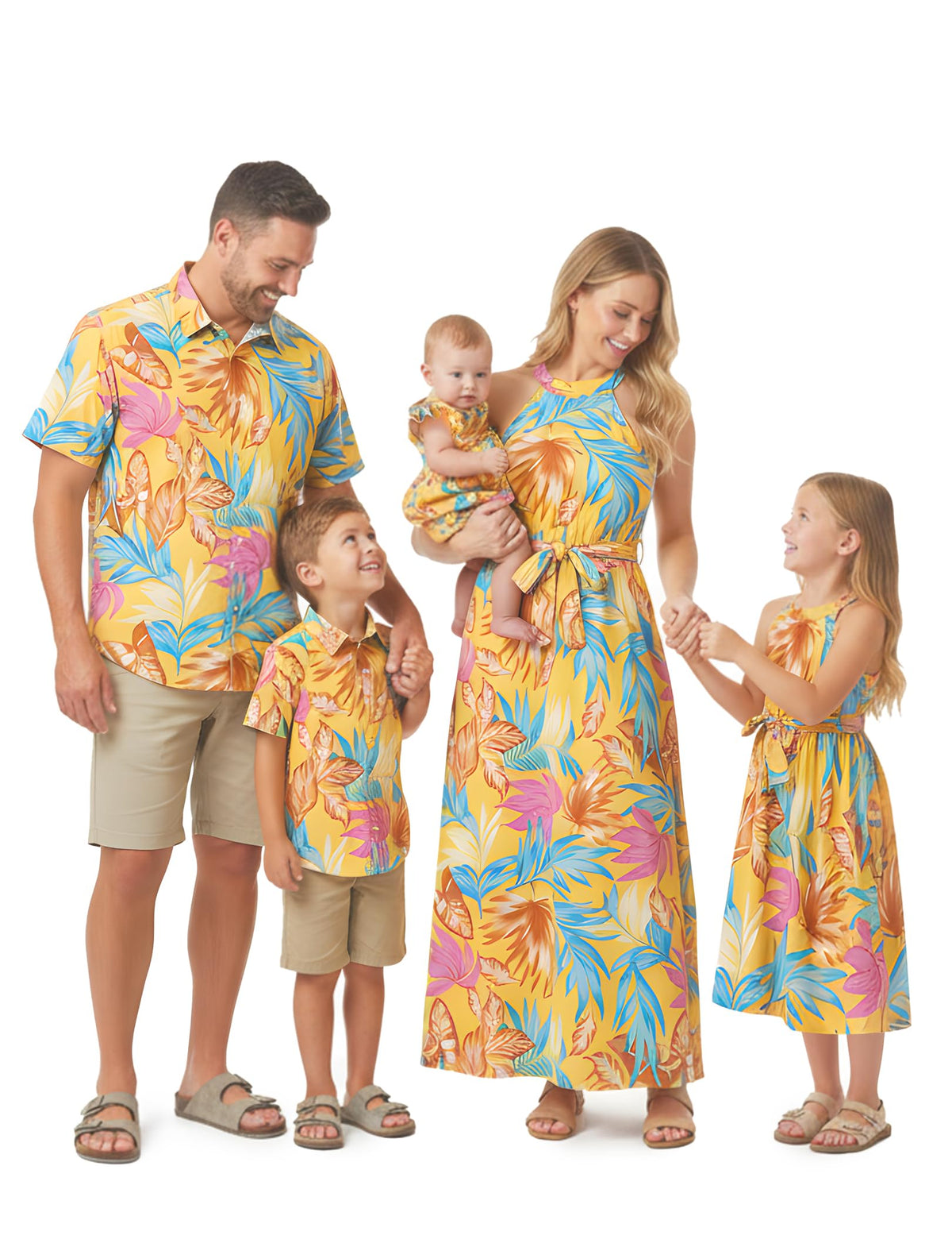 PATPAT Family Hawaiian Matching Outfits - Mommy and Me Vacation Outfits
