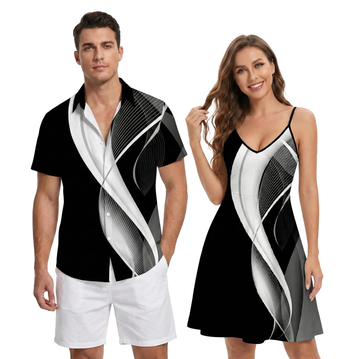 DRESSFO Couples Vacation Match Set