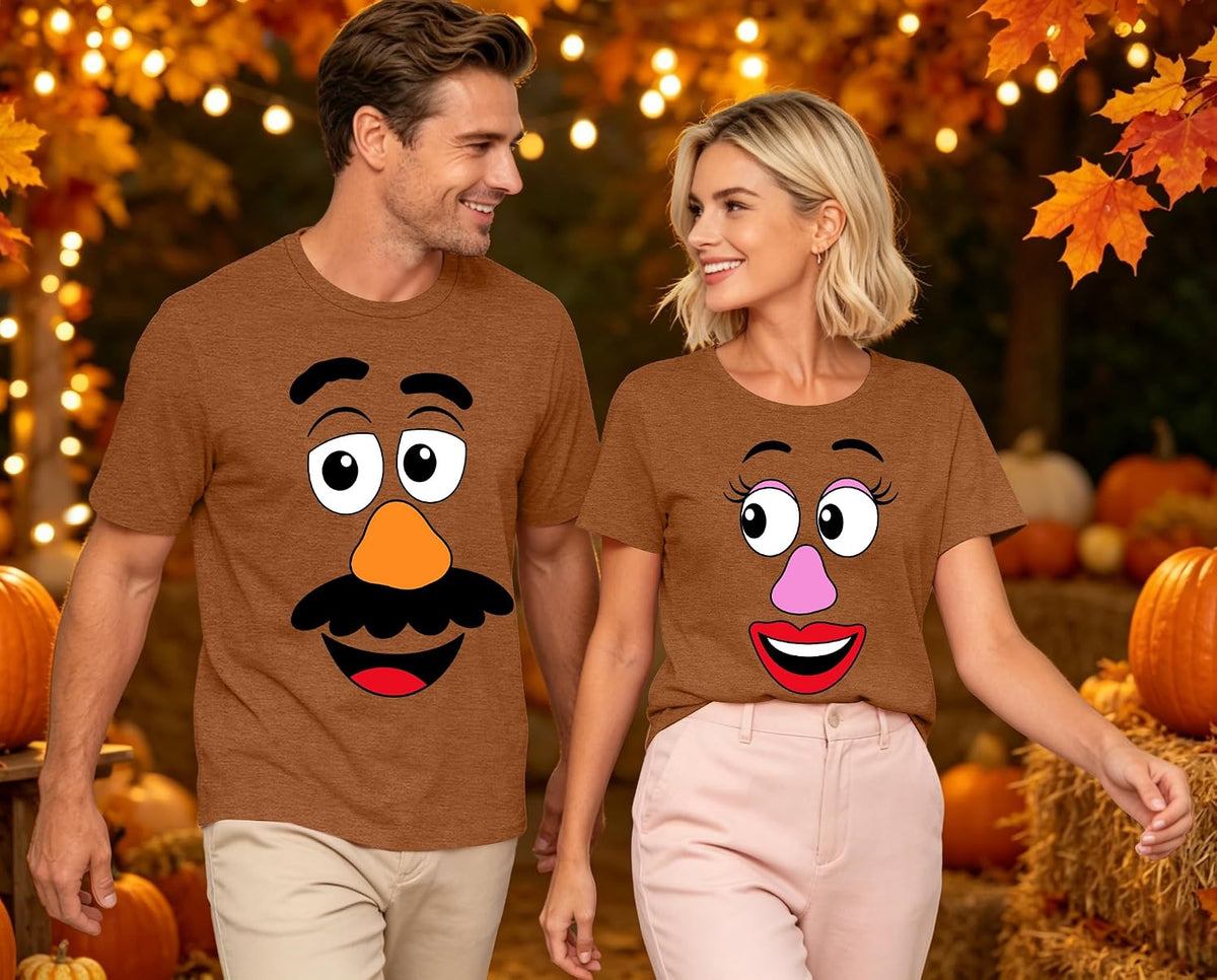 Sweet Potato Shirt Matching Couple Outfit Halloween Husband and Wife Shirt