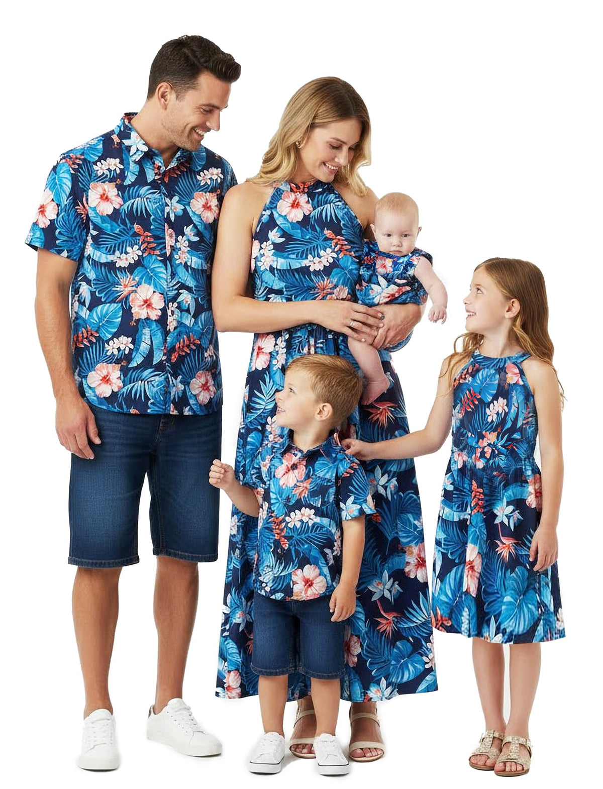 PATPAT Family Hawaiian Matching Outfits - Mommy and Me Vacation Outfits
