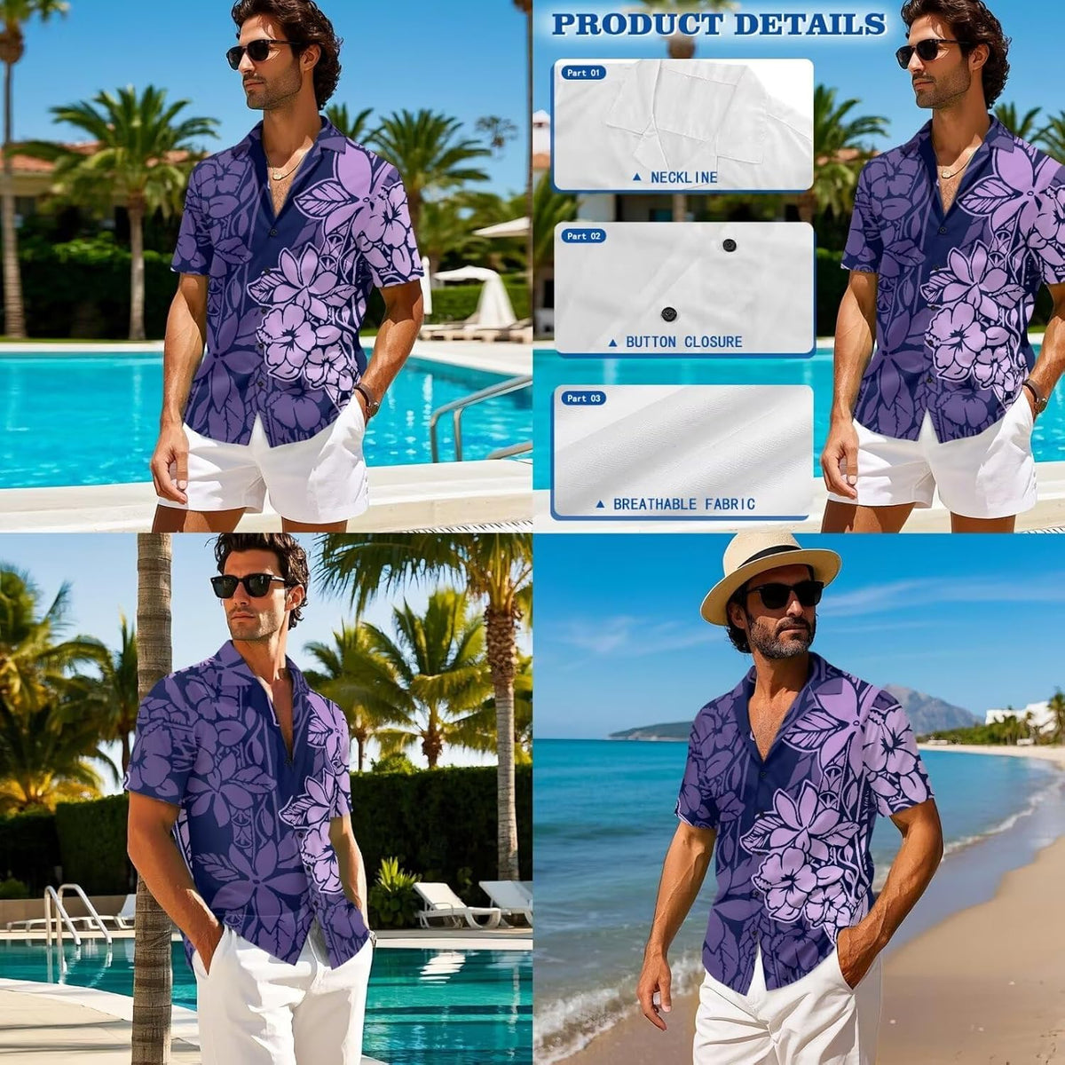 Polynesian Couples Matching Outfits Short Sleeve Puletsai Samoan Traditional Dress & Man Shirts