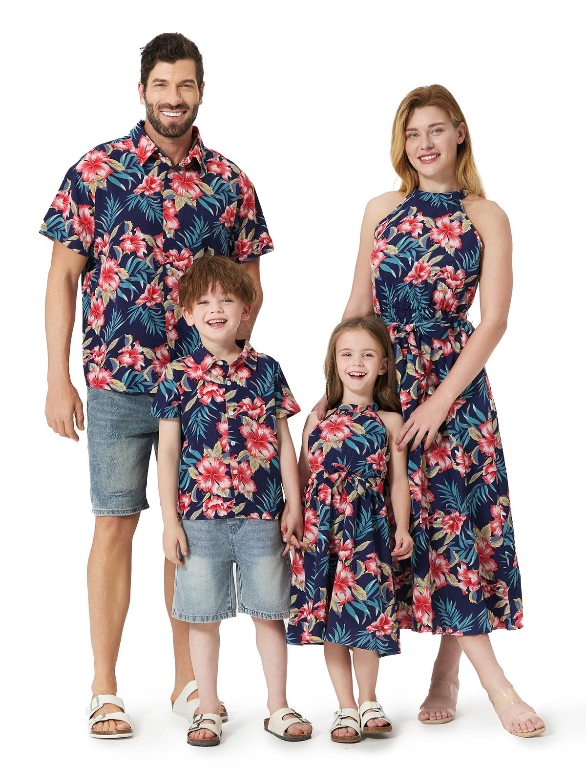 PATPAT Family Hawaiian Matching Outfits - Mommy and Me Vacation Outfits