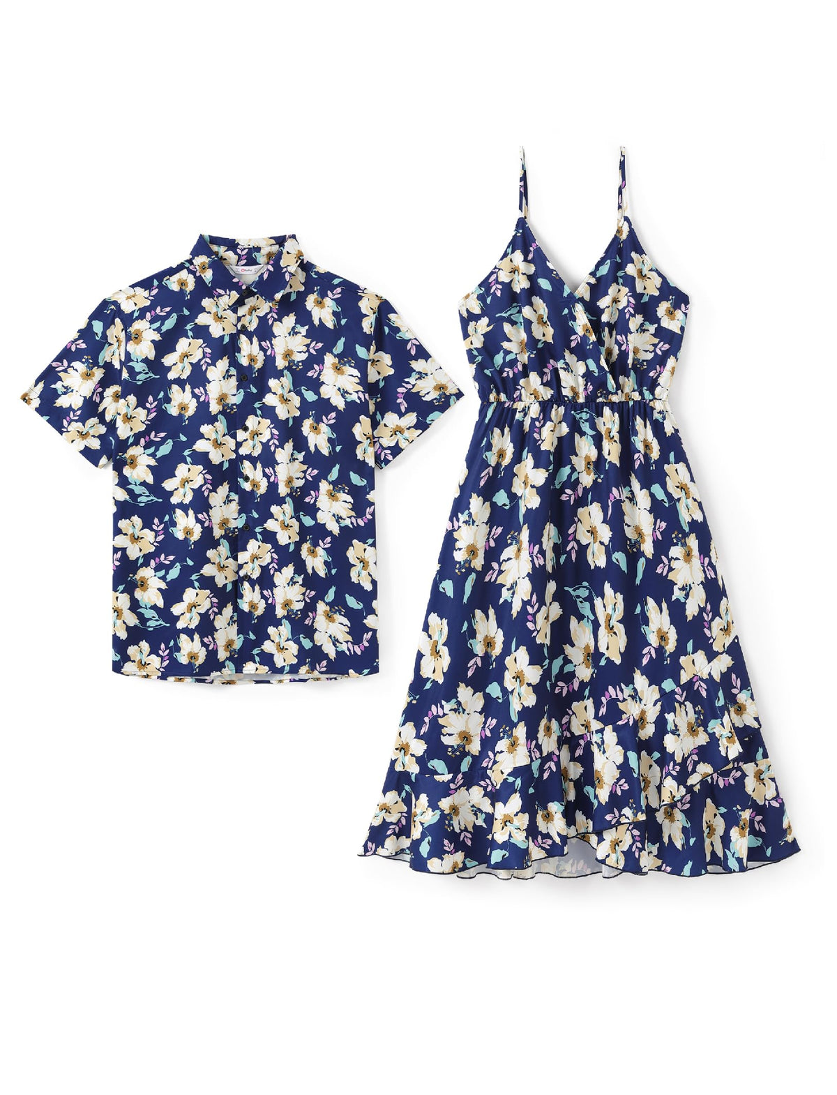 PATPAT Couples Matching Outfits Hawaiian Women Dresses or Men's Shirts