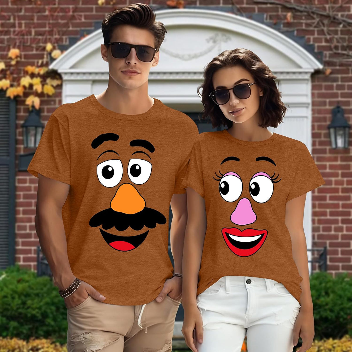 Sweet Potato Shirt Matching Couple Outfit Halloween Husband and Wife Shirt