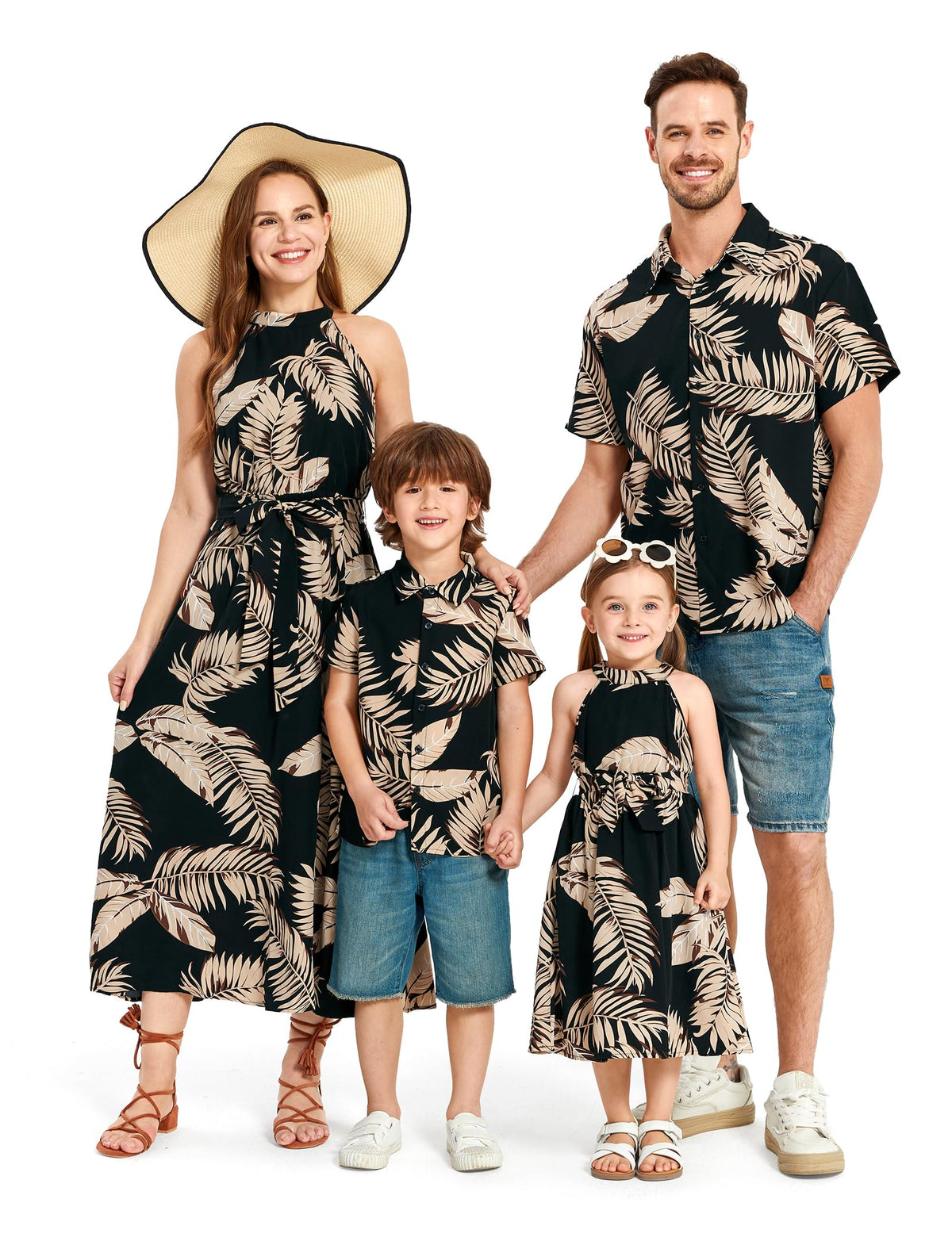 PATPAT Family Hawaiian Matching Outfits - Mommy and Me Vacation Outfits