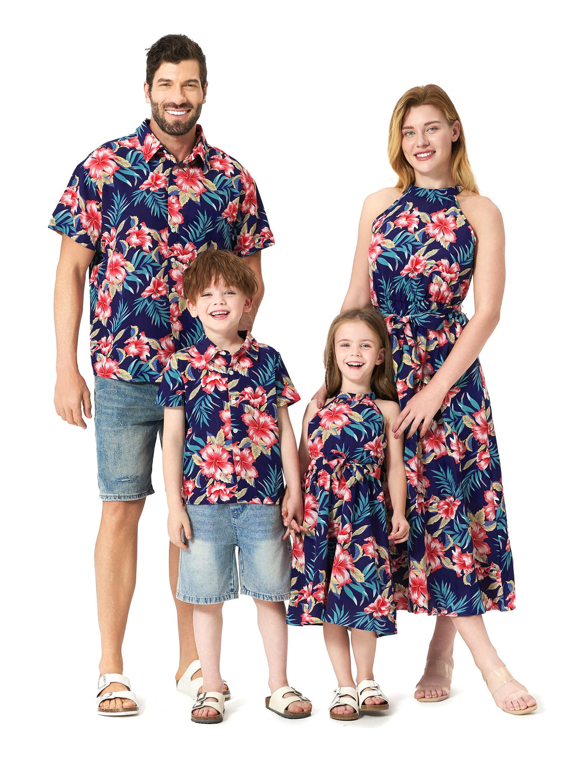 PATPAT Family Hawaiian Matching Outfits - Mommy and Me Vacation Outfits