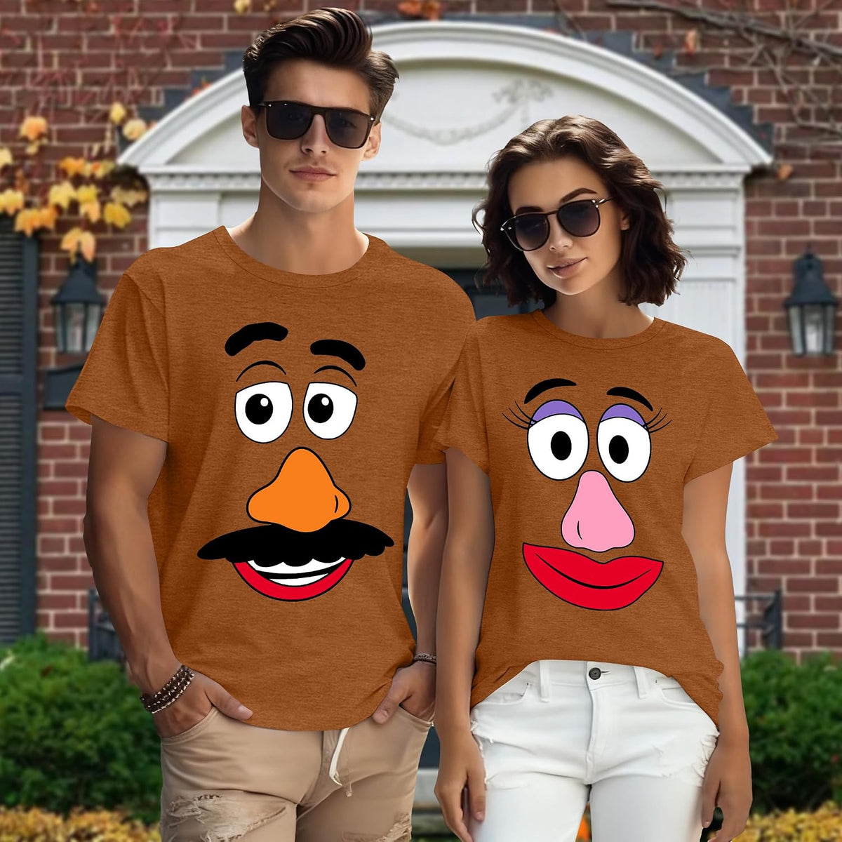 Sweet Potato Shirt Matching Couple Outfit Halloween Husband and Wife Shirt