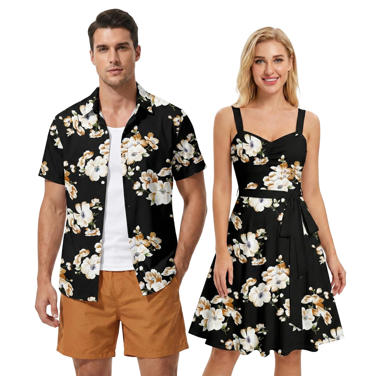 DRESSFO Couples Tropical Match Set