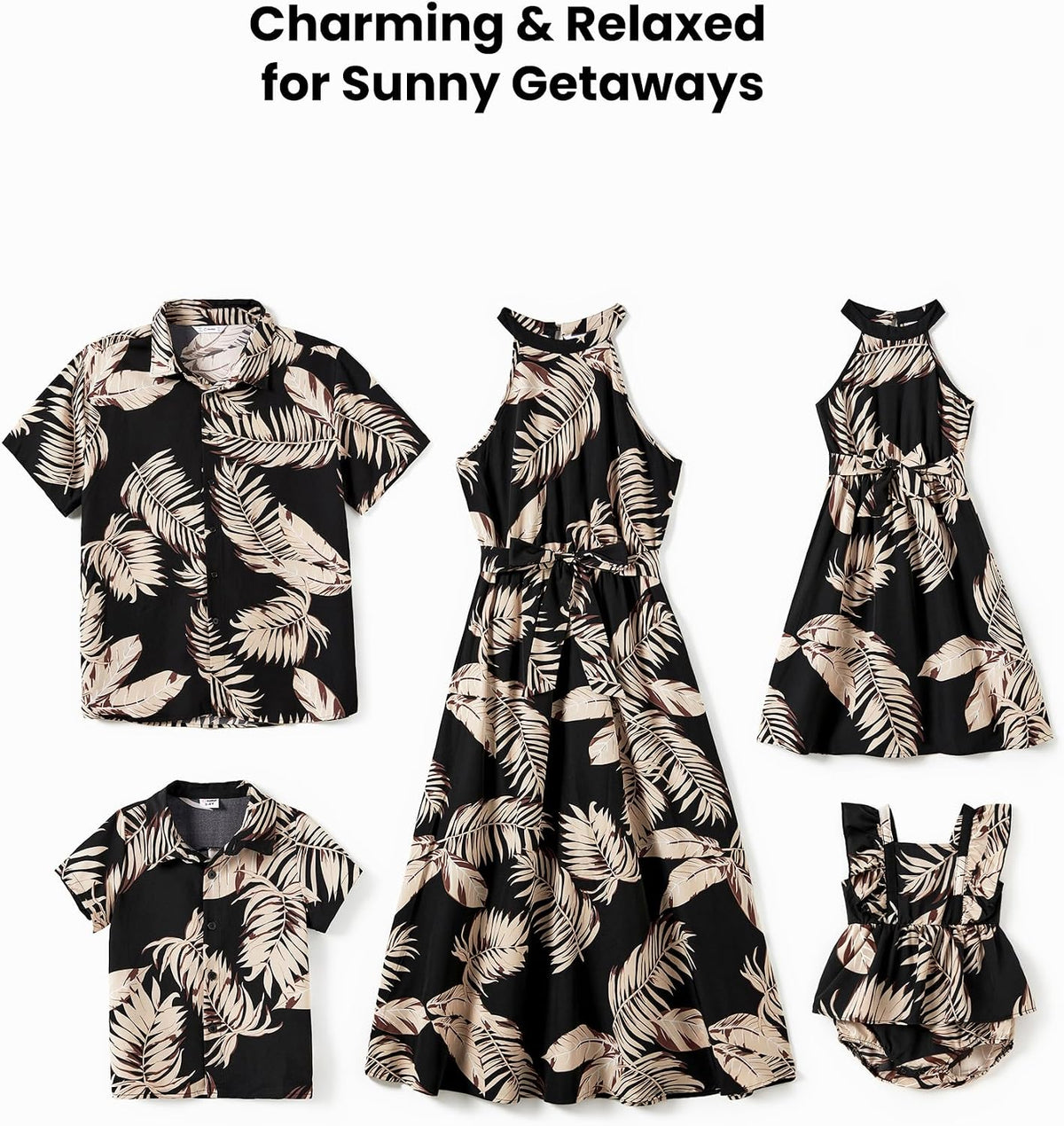 PATPAT Family Hawaiian Matching Outfits - Mommy and Me Vacation Outfits