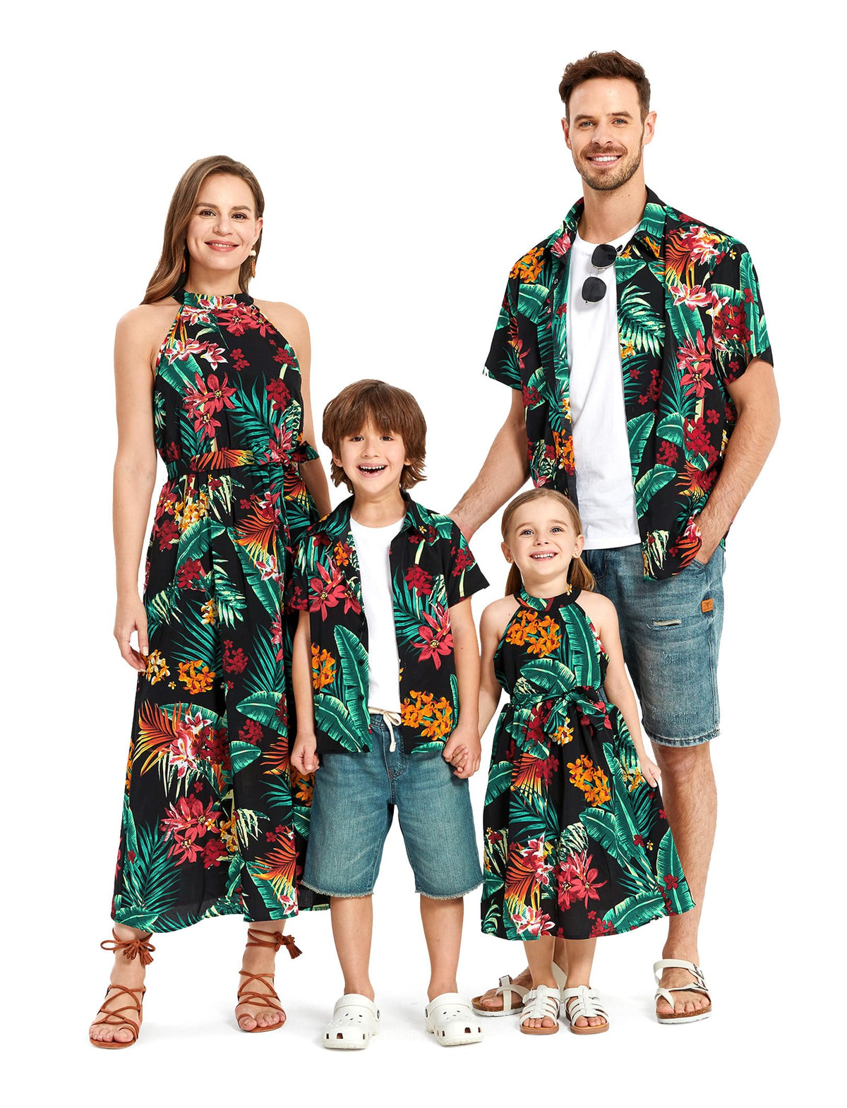 PATPAT Family Hawaiian Matching Outfits - Mommy and Me Vacation Outfits
