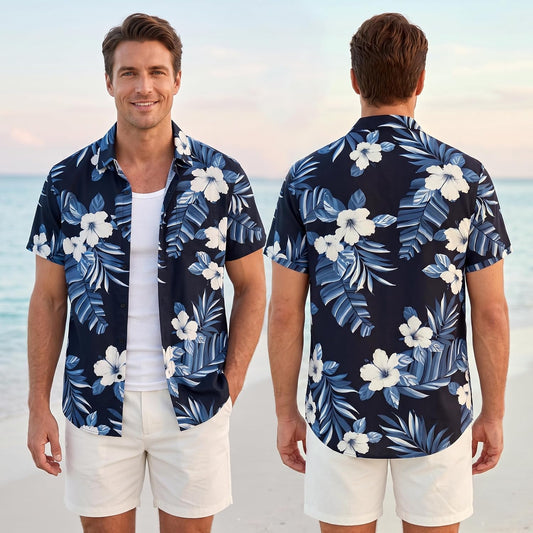DRESSFO Couples Hawaiian Vacation Set
